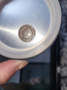 Vintage 1888 Indian Head Penny in Metal Case